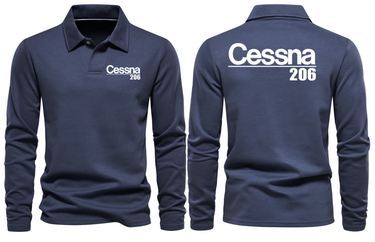 CESSNA 206 LONG SLEEVE POLO